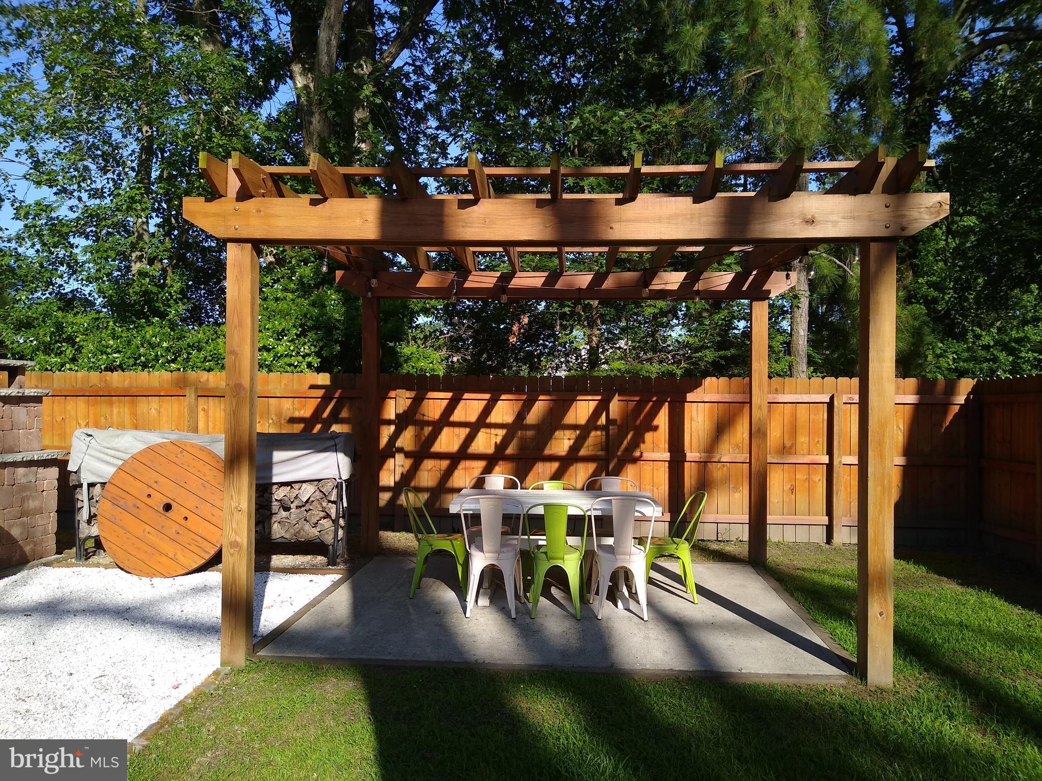 Outdoor eating area