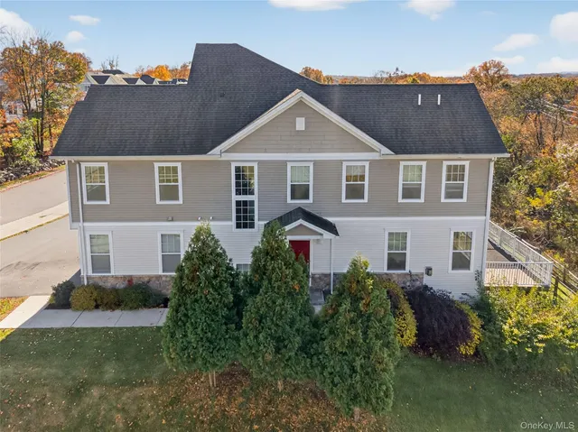 a aerial view of a house