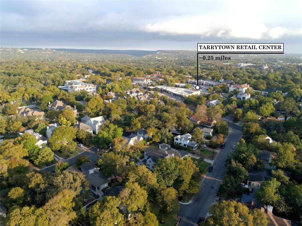 2005 Forest Trail Austin, TX 78703 - Photo 4 of 14 Aerial view of property and surrounding area