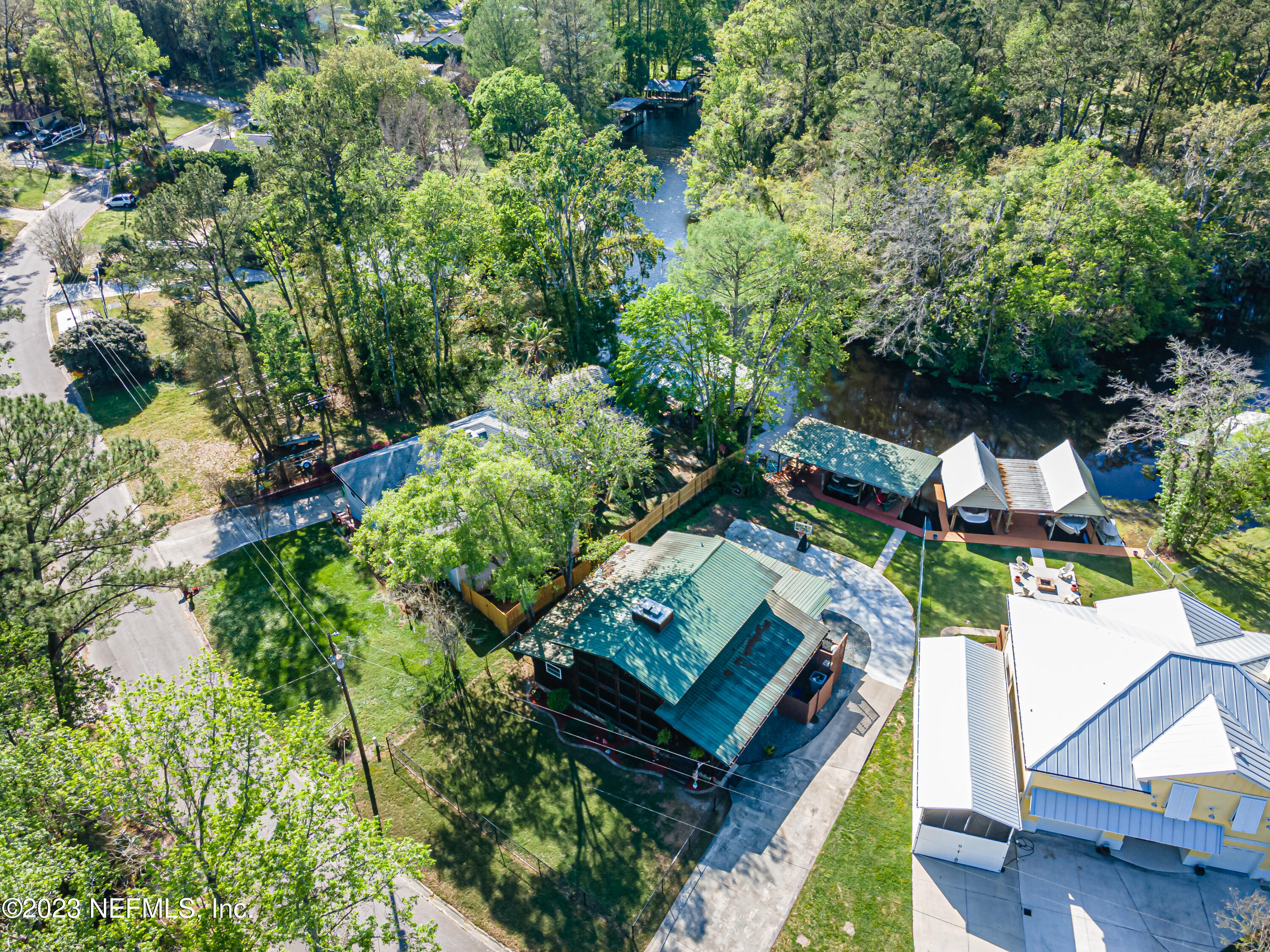 2036 Cornell Road Middleburg, FL 32068 - Photo 51 of 62 an aerial view of a house with a yard basket ball court and outdoor seating