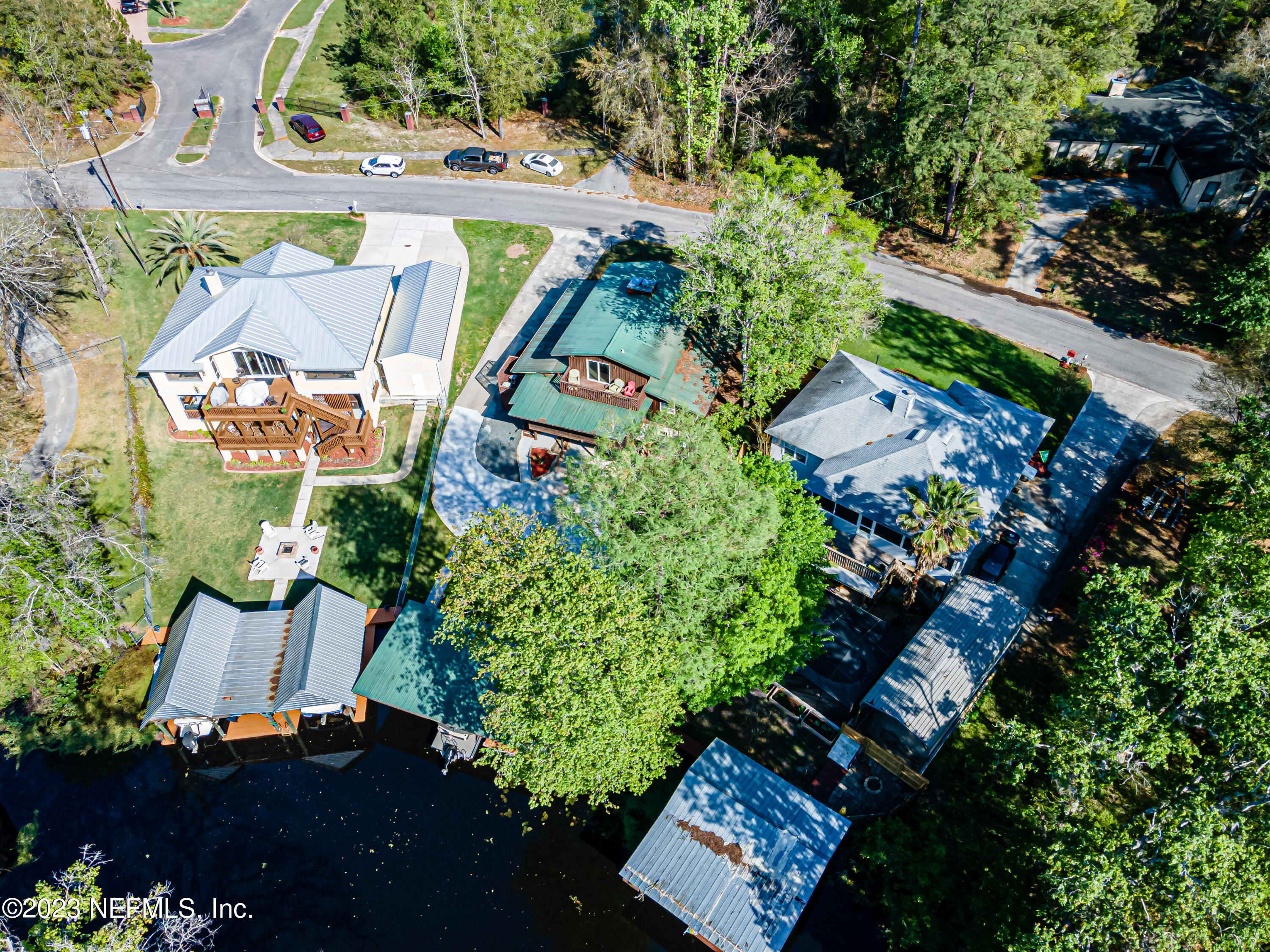2036 Cornell Road Middleburg, FL 32068 - Photo 55 of 62 an aerial view of a house with a yard and garden