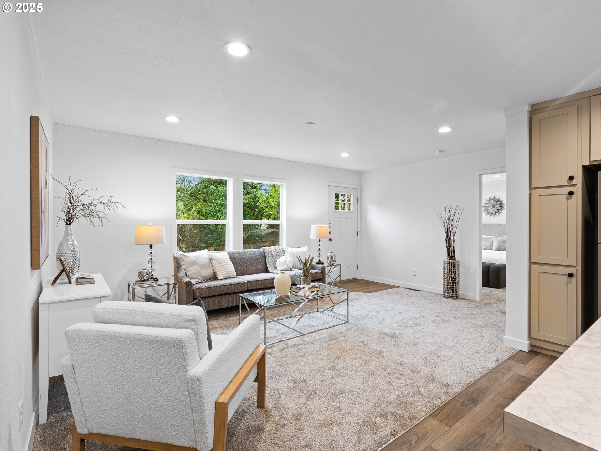 54839 Southwest South Road Gaston, OR 97119 - Photo 7 of 15 a living room with furniture and large windows