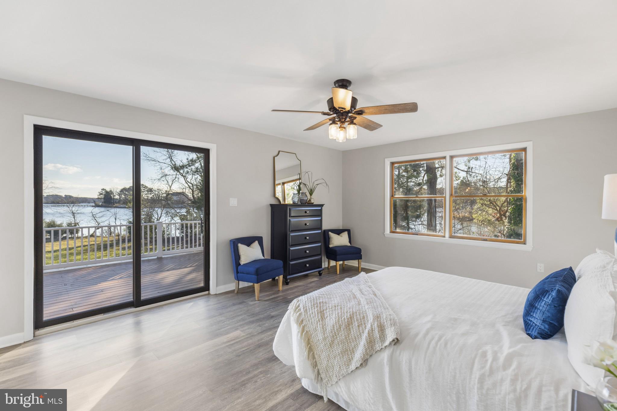 49636 Will's Road Dameron, MD 20628 - Photo 20 of 39 Primary bedroom with sliding glass doors and view