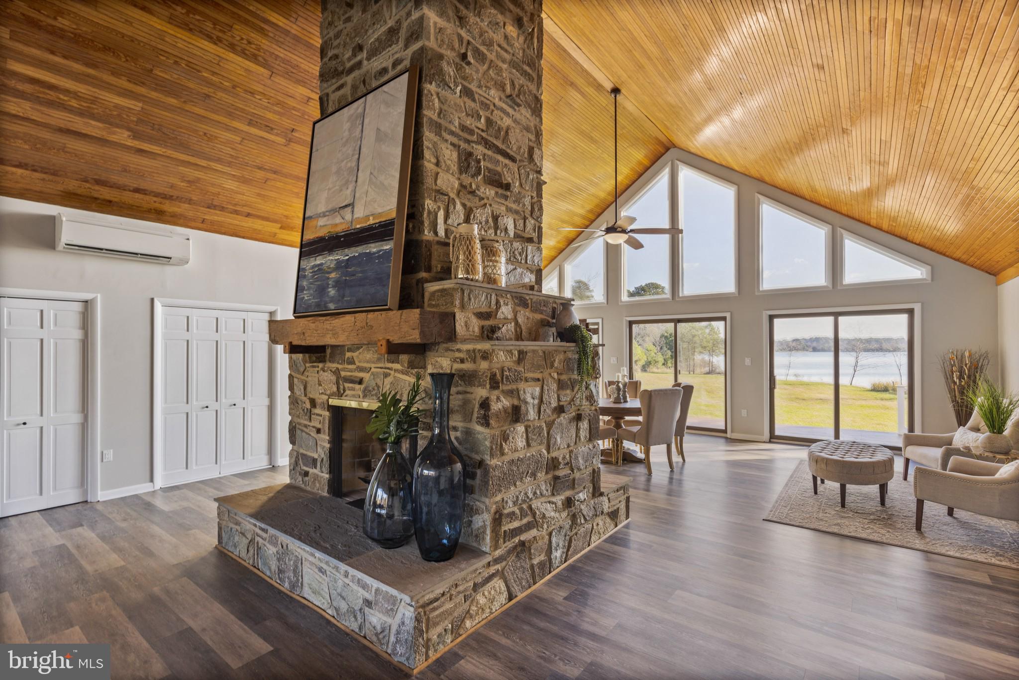 49636 Will's Road Dameron, MD 20628 - Photo 6 of 39 Artisan constructed dual sided stone fireplace