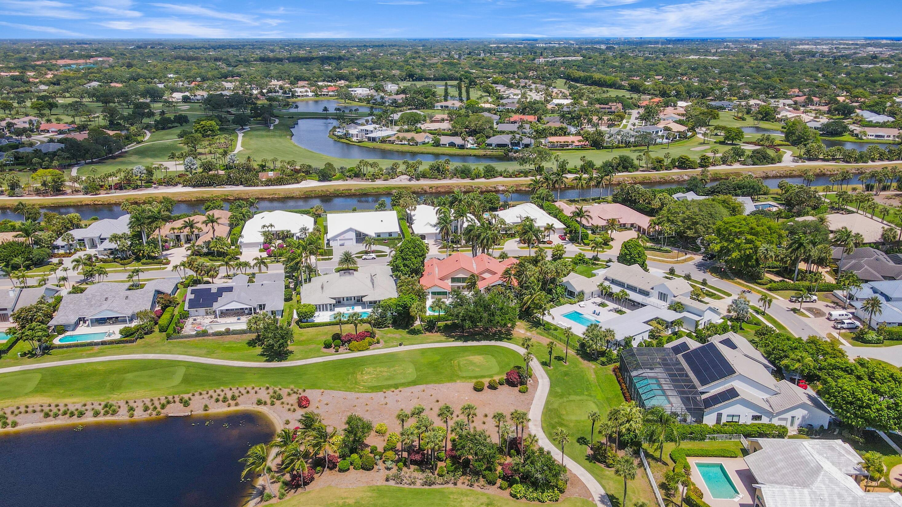 4335 Bocaire Boulevard Boca Raton, FL 33487 - Photo 6 of 55 an aerial view of river residential houses with outdoor space and swimming pool