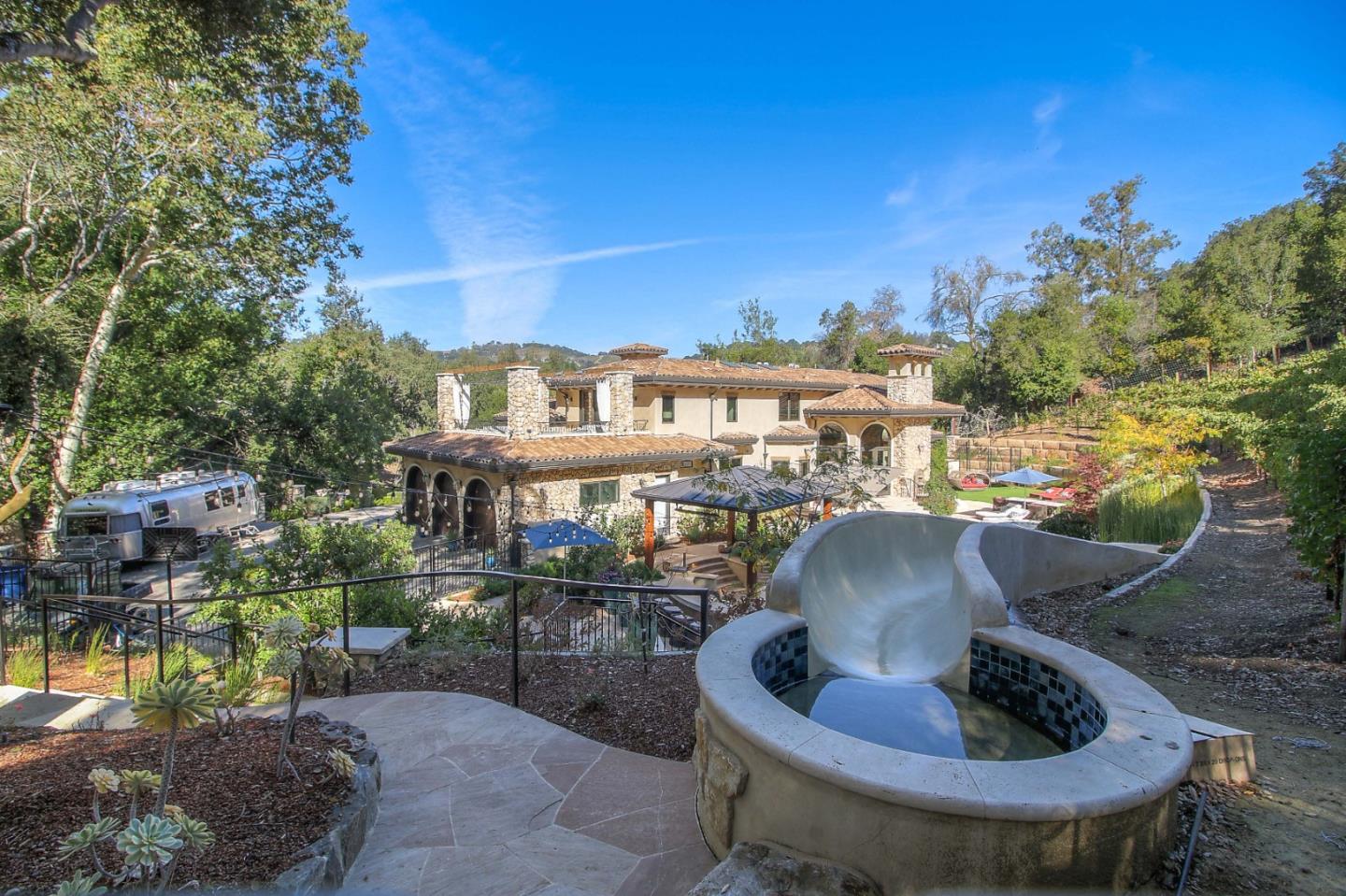 13740 Pierce Road Saratoga, CA 95070 - Photo 35 of 100 a view of a chairs and table in backyard