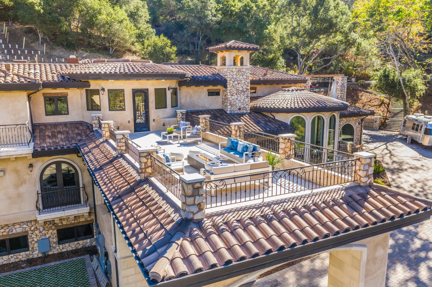 13740 Pierce Road Saratoga, CA 95070 - Photo 8 of 100 a front view of a house with balcony and patio