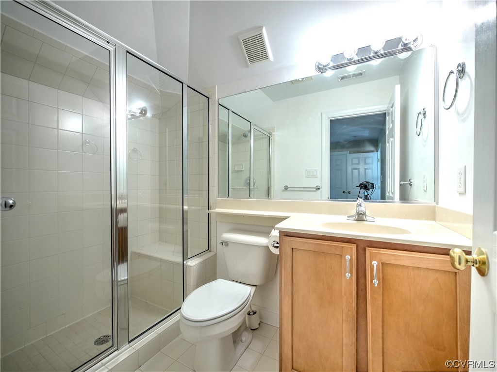 1024 Kingham Drive Midlothian, VA 23114 - Photo 30 of 41 a bathroom with a granite countertop sink toilet and shower