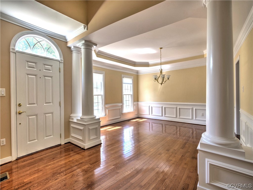 1024 Kingham Drive Midlothian, VA 23114 - Photo 7 of 41 a view of an entryway with wooden floor