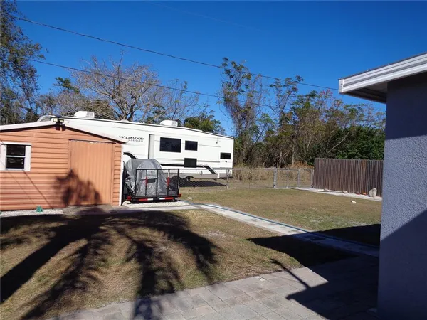 a view of a house with a patio