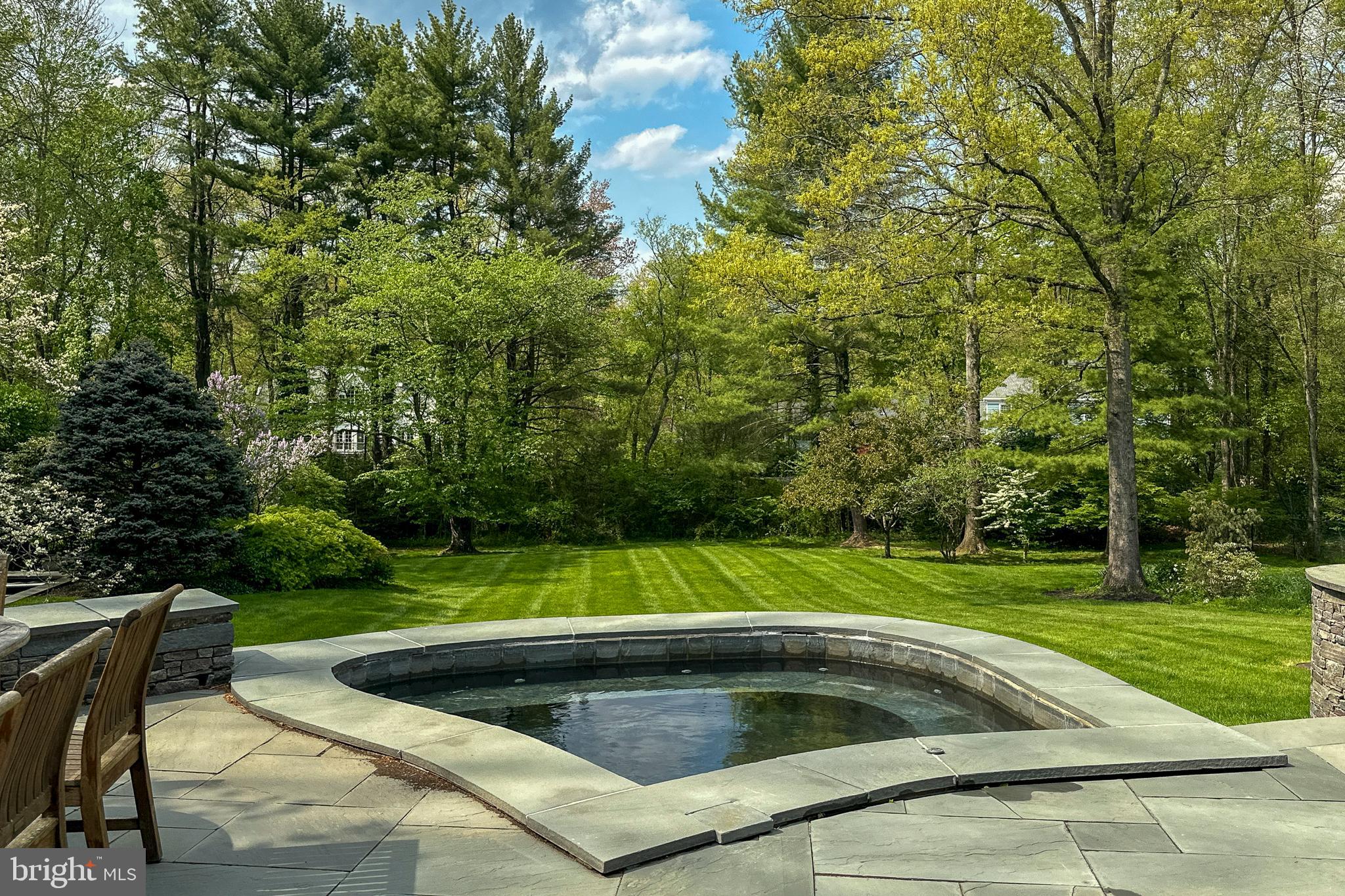 113 Westcott Road Princeton, NJ 08540 - Photo 3 of 36 a view of backyard with swimming pool and outdoor seating