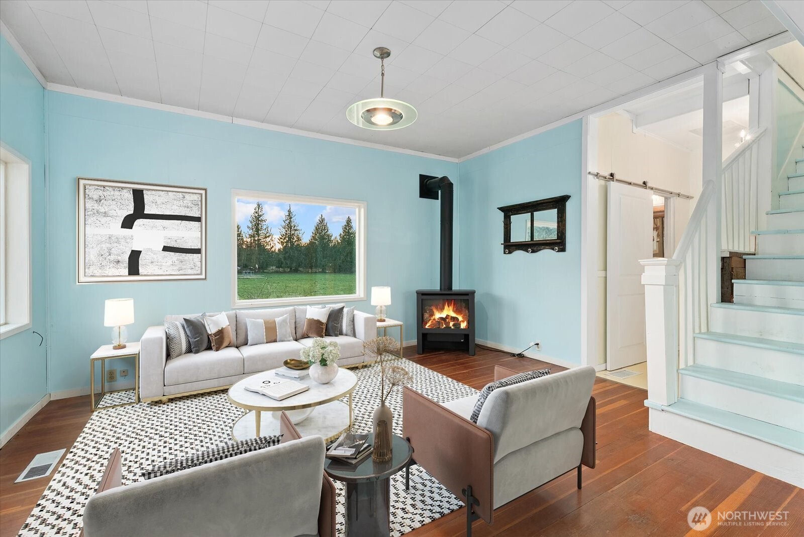 30731 Walberg Road Sedro-Woolley, WA 98284 - Photo 6 of 40 a living room with furniture and a large window