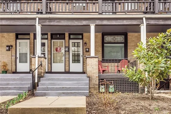 a front view of a house