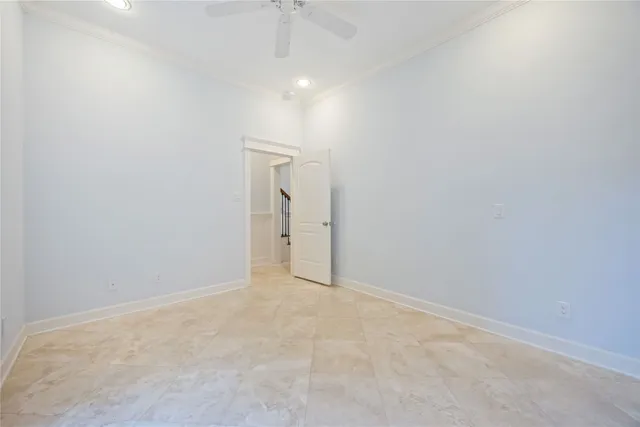 a view of an empty room