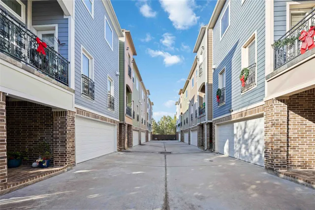 a view of road with trees