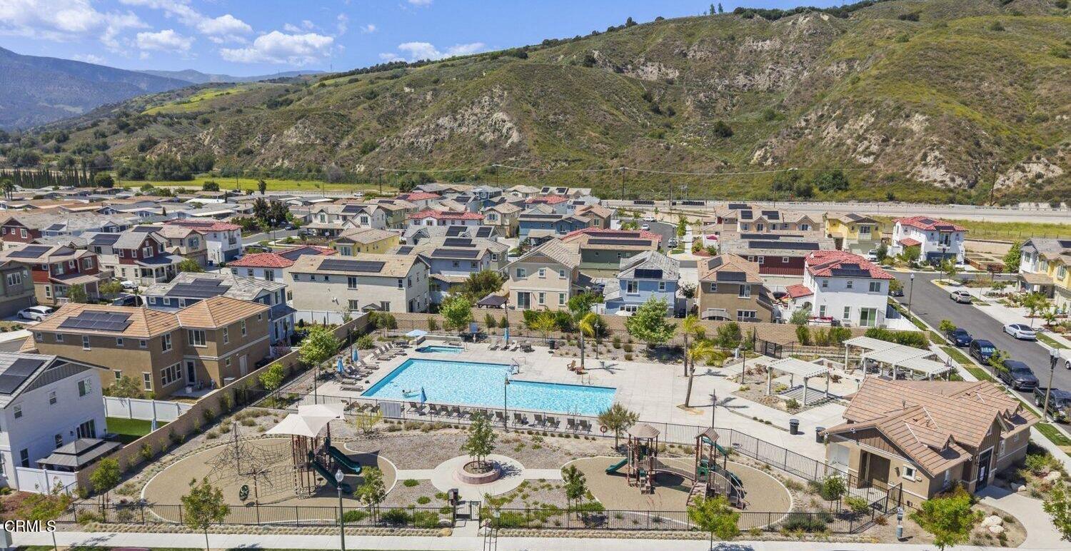 394 Water Lily Street Fillmore, CA 93015 - Photo 36 of 39 an aerial view of residential houses with outdoor space