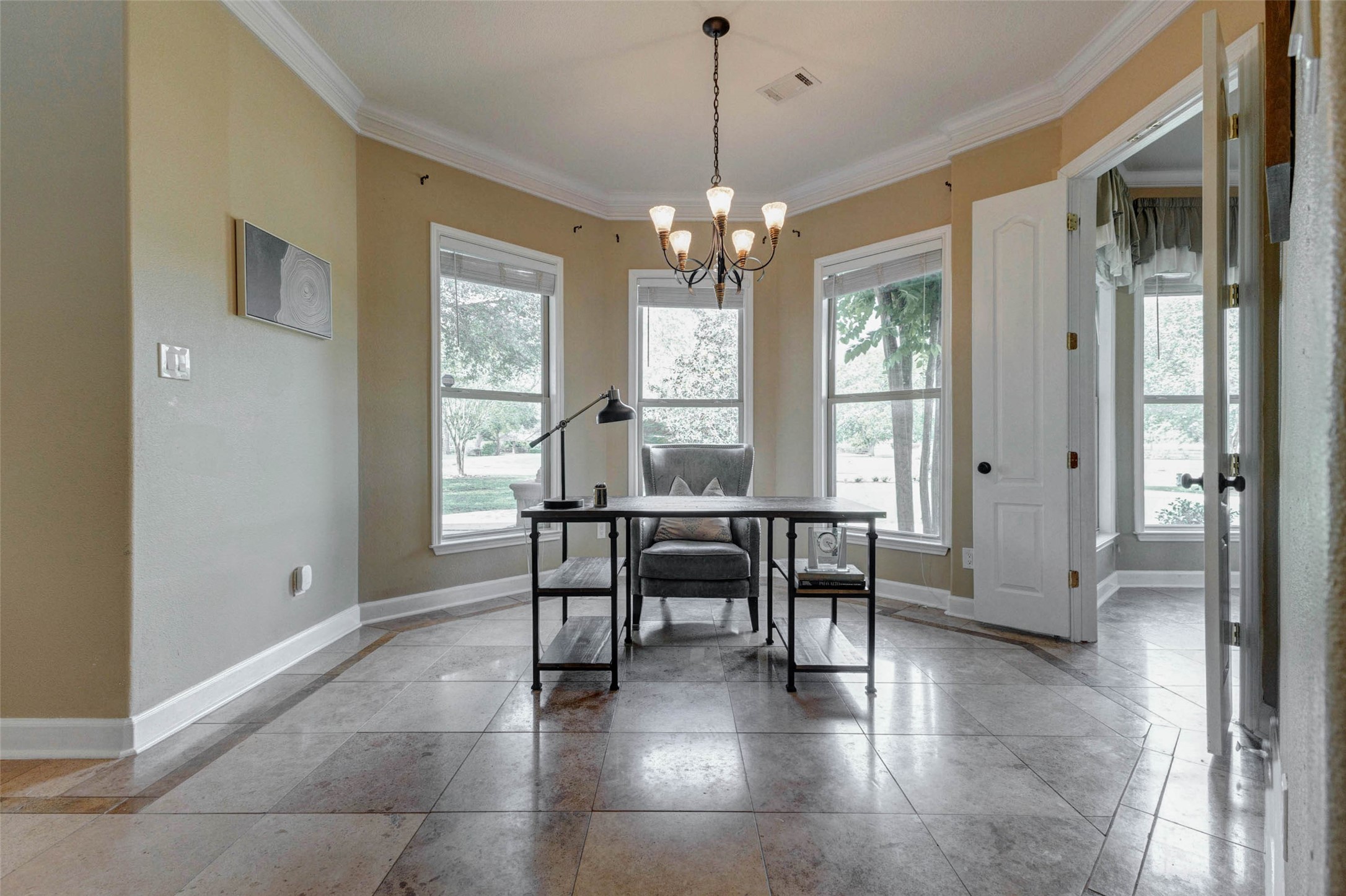 5610 Westerham Weston Lakes, TX 77441 - Photo 10 of 47 a view of a dining room with furniture window and wooden floor