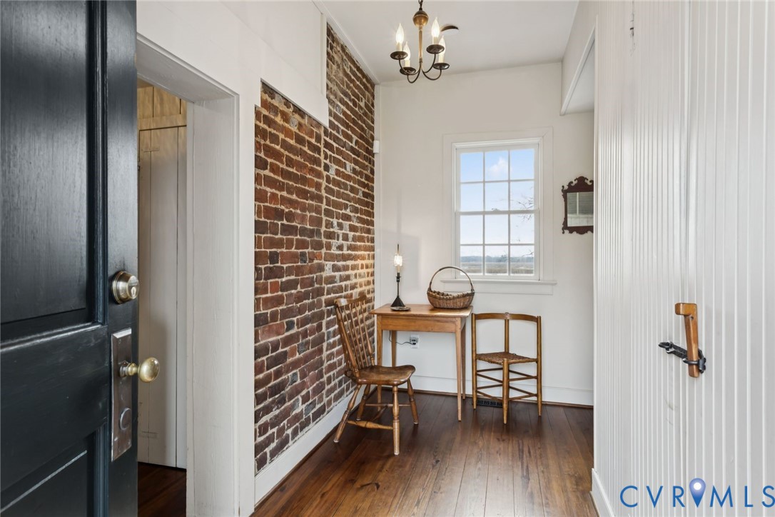 1685 Sweet Hall Road West Point, VA 23181 - Photo 26 of 47 Original brick wall before the addition was added