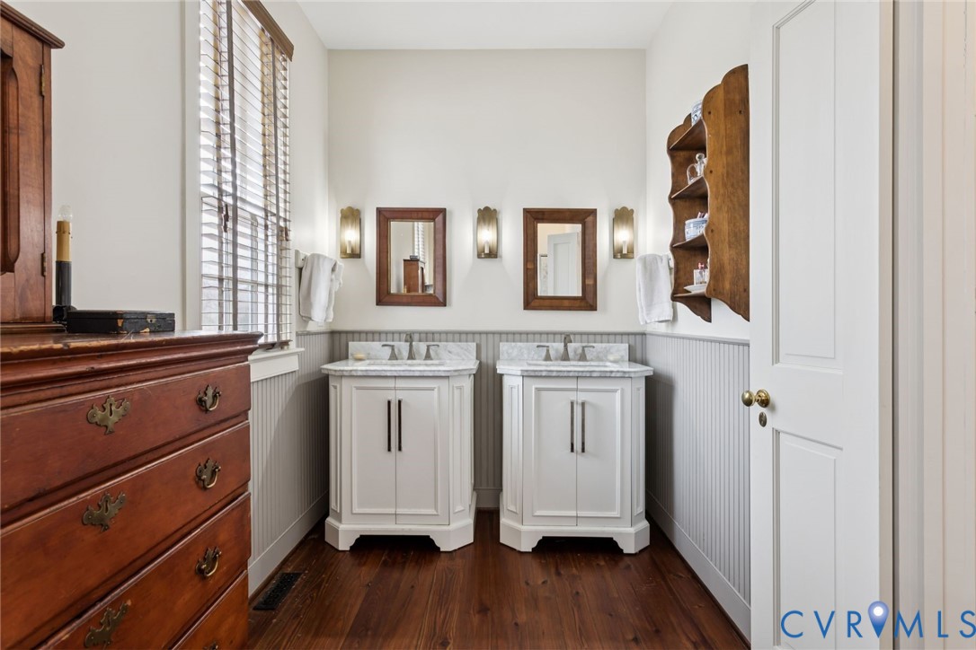 1685 Sweet Hall Road West Point, VA 23181 - Photo 28 of 47 First floor primary bathroom. His & her bathroom v