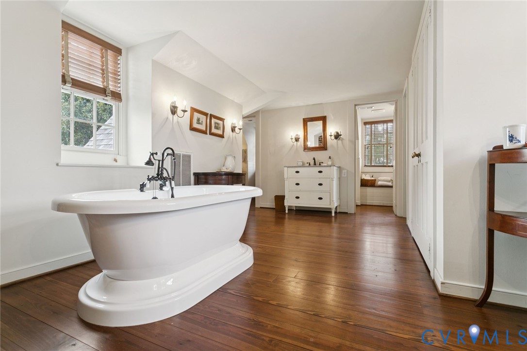 1685 Sweet Hall Road West Point, VA 23181 - Photo 30 of 47 Second floor primary bathroom with garden tub rive
