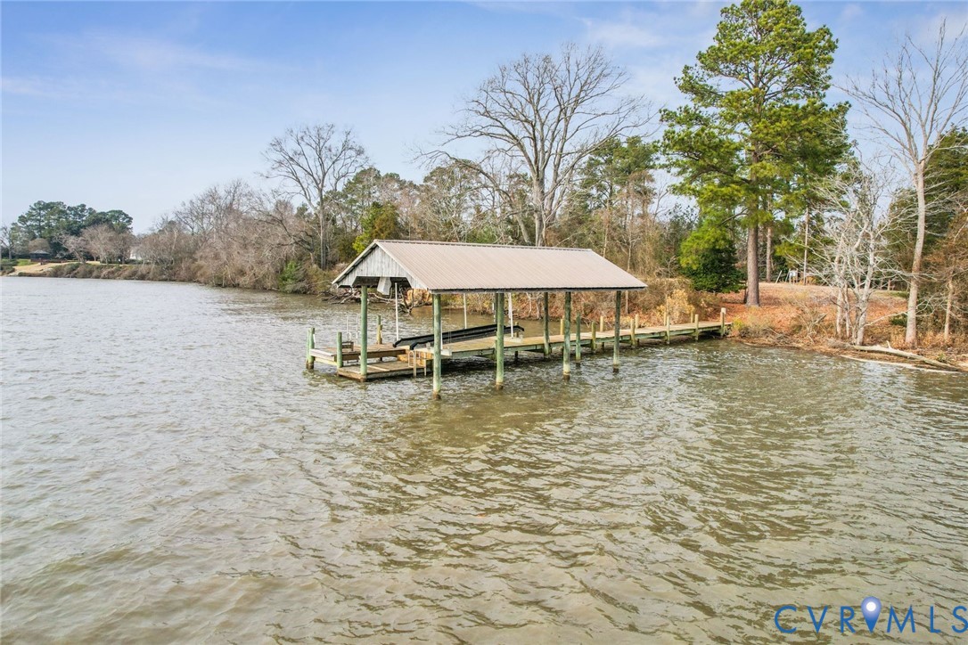 1685 Sweet Hall Road West Point, VA 23181 - Photo 10 of 47 The boat house and pier. Deep water dock with a li