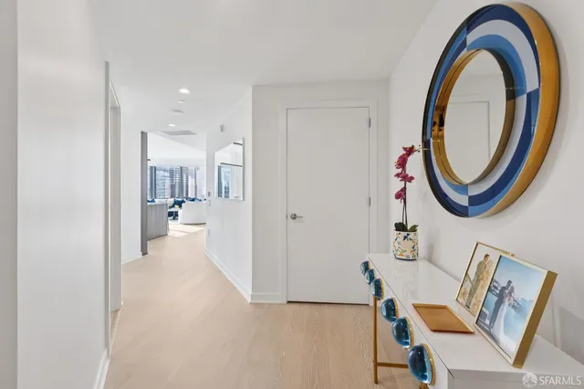 a very nice looking room with a large window