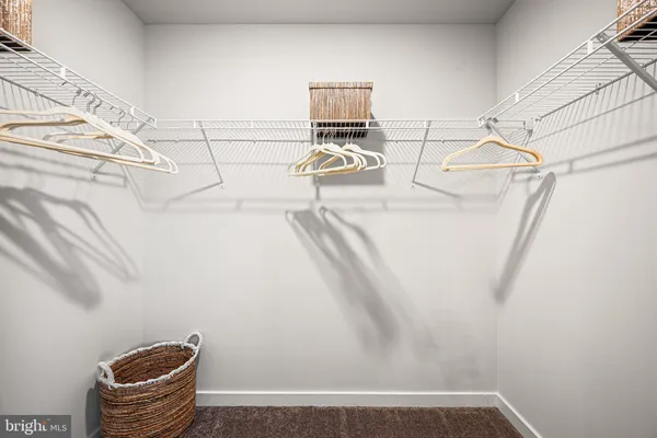 a view of storage and utility room with racks on the wall