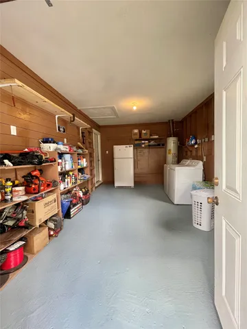 a view of storage and utility room