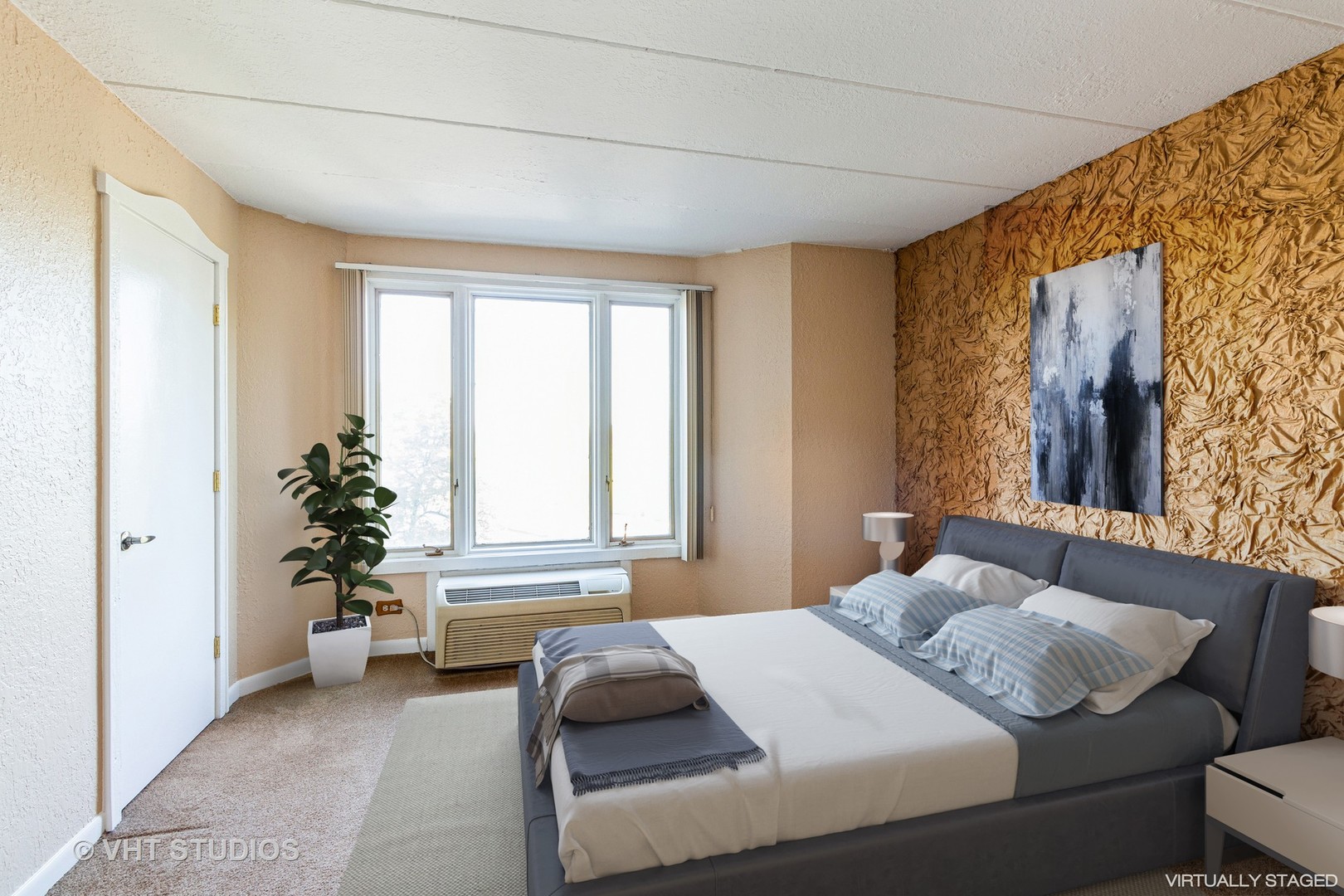 1 Renaissance Place, Unit 316 Palatine, IL 60067 - Photo 7 of 11 a bedroom with a bed and a window