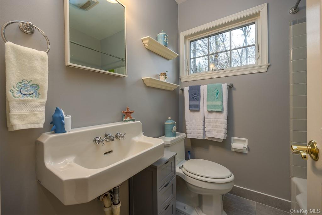 101 Hickory Hill Road Tappan, NY 10983 - Photo 20 of 40 a bathroom with a sink toilet and a mirror