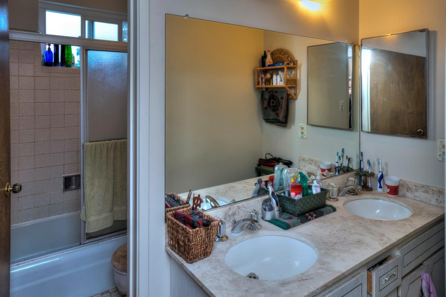 481 Lincoln Circle Millbrae, CA 94030 - Photo 14 of 24 a bathroom with a sink and a mirror