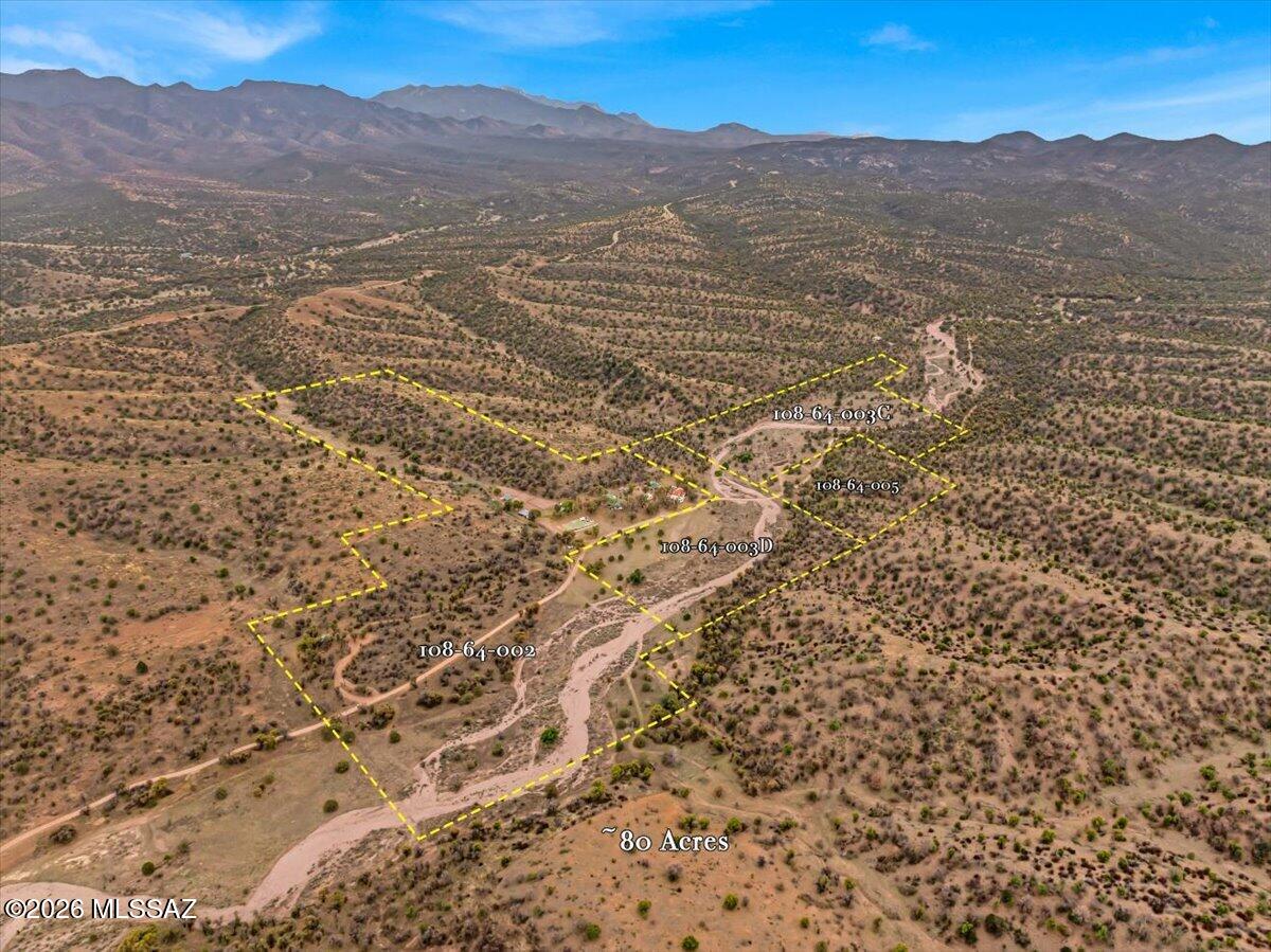 277-290 Canelo Road Elgin, AZ 85611 - Photo 4 of 49 Aerial w Parcel Overlay
