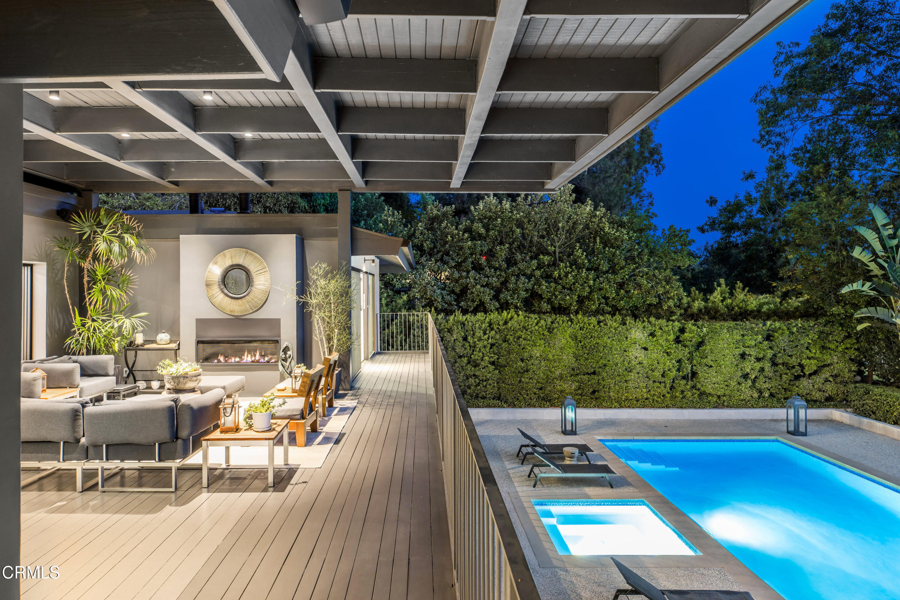 1240 Chateau Road Pasadena, CA 91105 - Photo 3 of 45 a outdoor space with lots of furniture and garden view