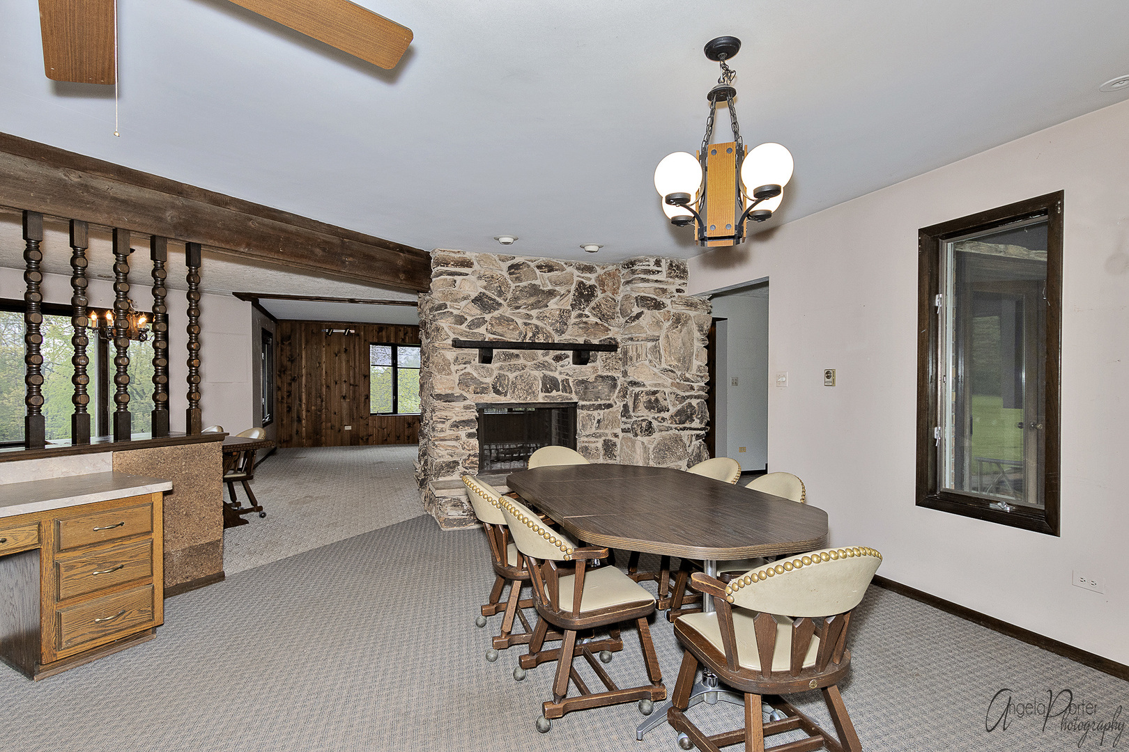 9920 Voss Road Marengo, IL 60152 - Photo 11 of 41 a dining room with furniture a chandelier and window