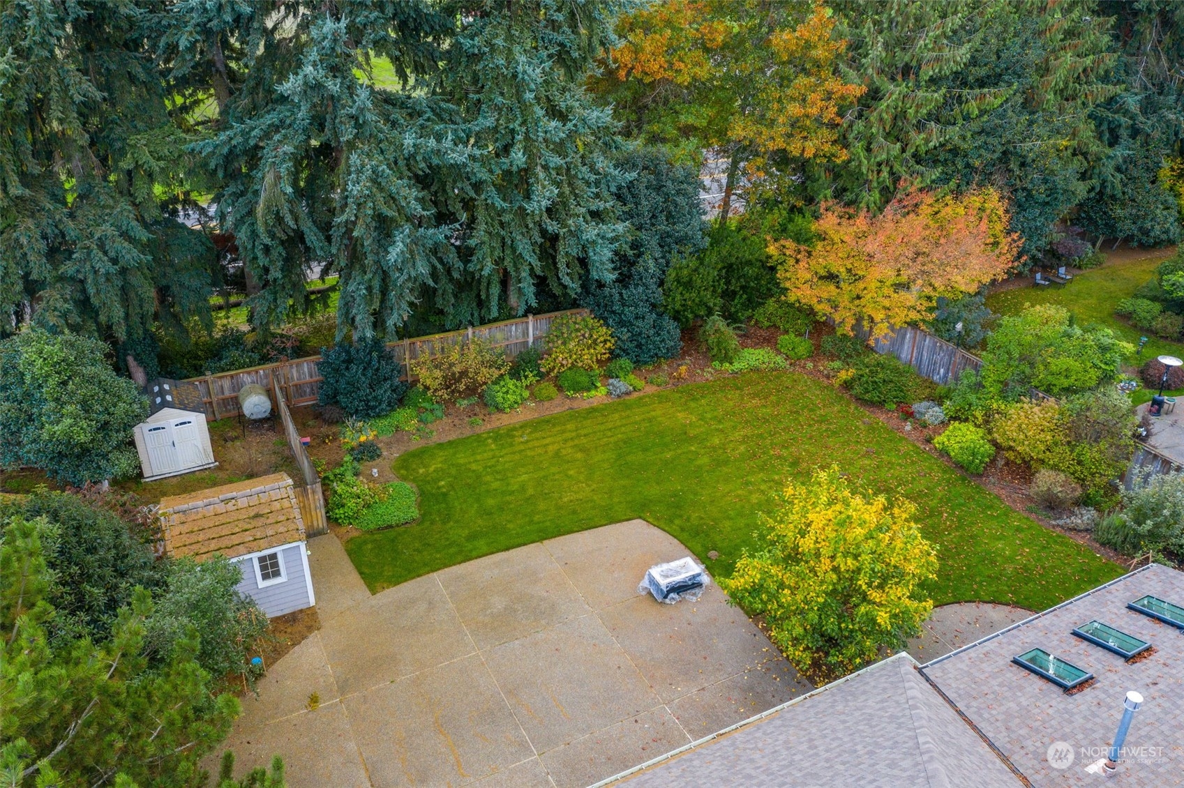 8019 68th Loop Southeast Olympia, WA 98513 - Photo 6 of 40 an aerial view of a house with garden space and street view