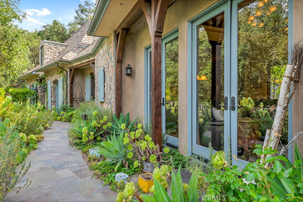3439 Dorothy Road Topanga, CA 90290 - Photo 3 of 44 Garden Path to Front Door Entry