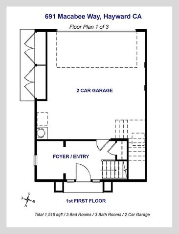 $839,000 | 691 Macabee Way, Hayward, CA 94541