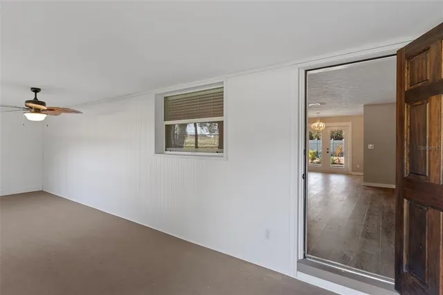 a view of empty room