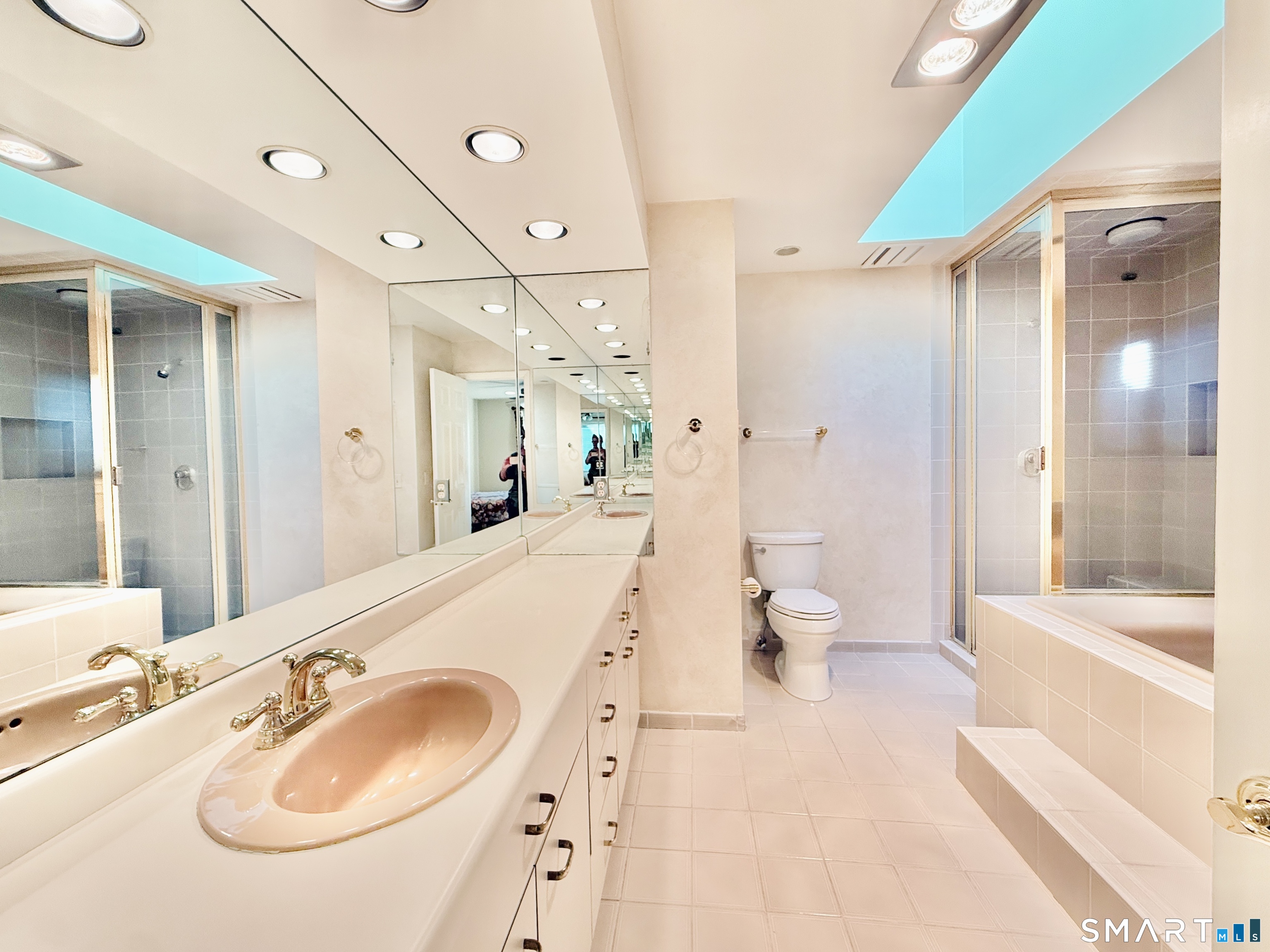 1 Alfred Lane Stamford, CT 06902 - Photo 25 of 35 a spacious bathroom with a sink a toilet and shower