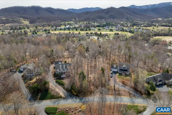 a view of lake and mountain