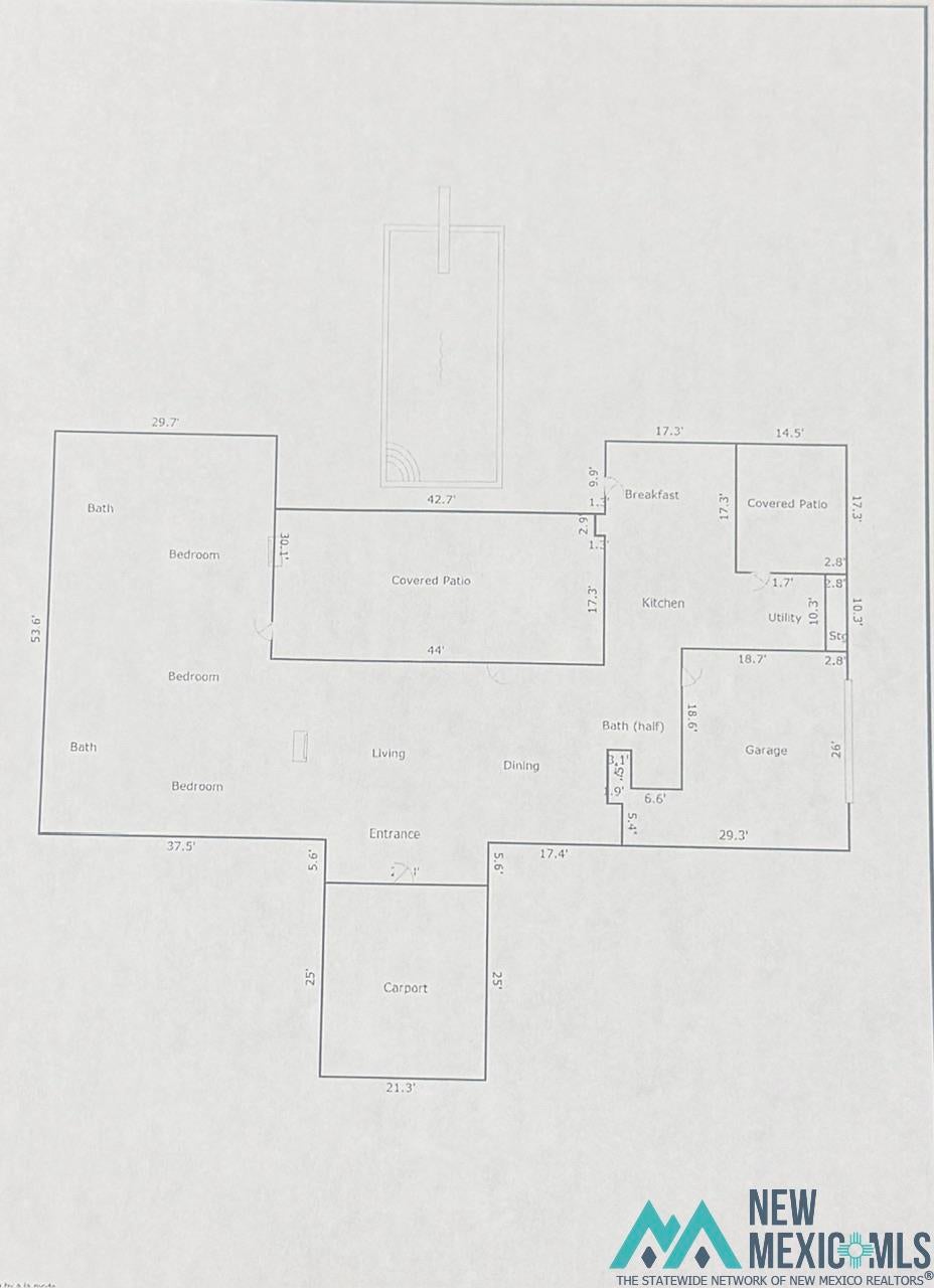 1111 West Country Road Roswell, NM 88201 - Photo 41 of 41 Floor plan