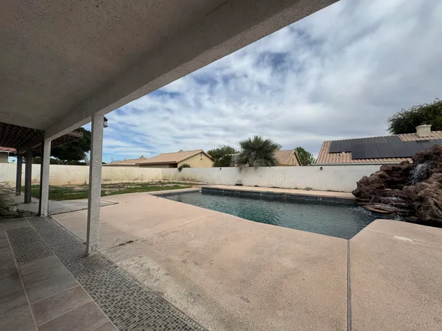 a view of a car parked on the side of the road