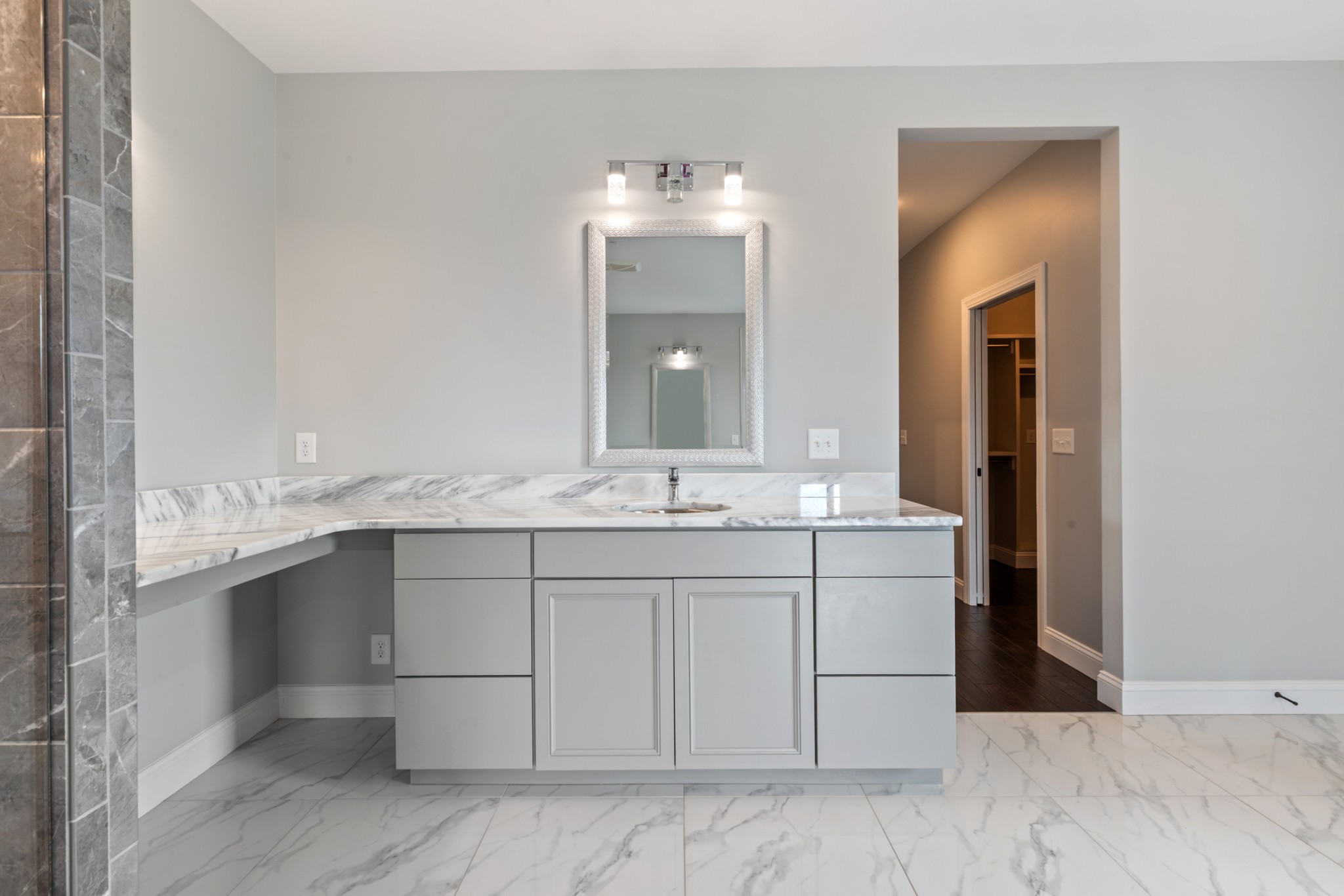 3791 Sylvia Road Dickson, TN 37055 - Photo 38 of 96 a bathroom with a sink vanity and mirror
