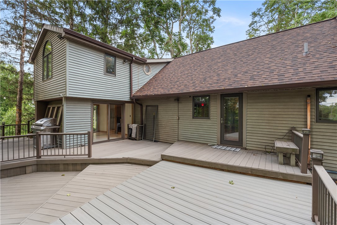 301 Spring Street Avon, NY 14414 - Photo 6 of 50 Back deck and views from Sunroom and upstairs office