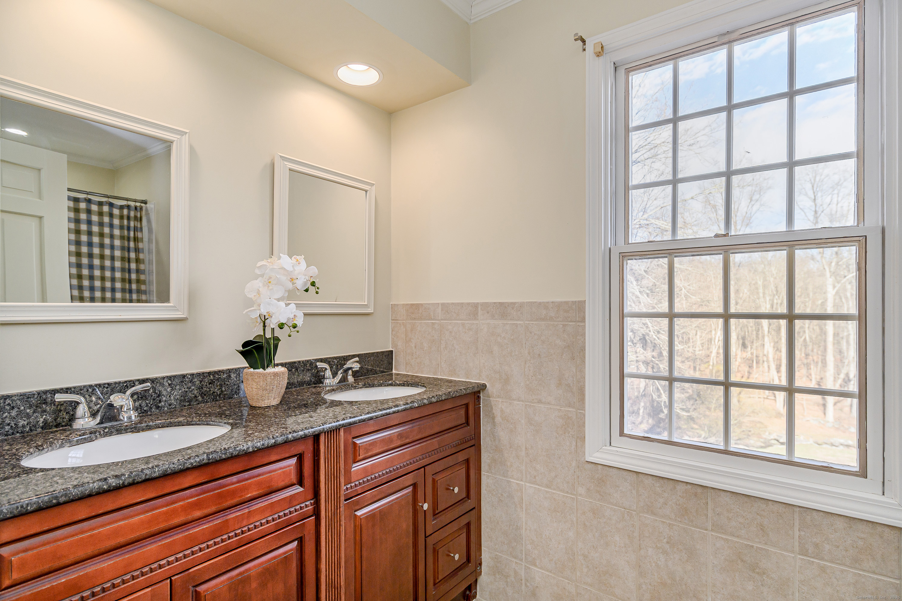 14 Concord Ridge Road Newtown, CT 06482 - Photo 21 of 40 a bathroom with a sink and a mirror