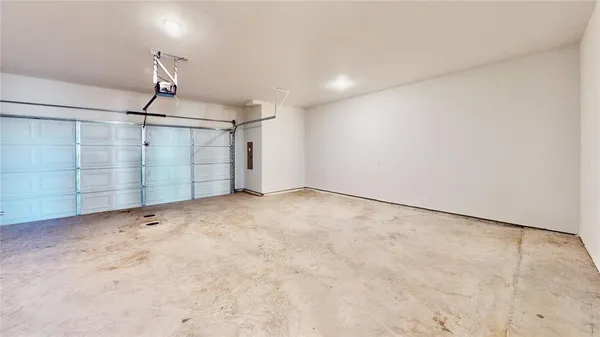 a view of a garage