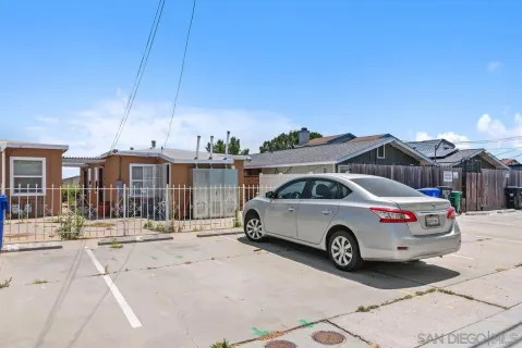 a car parked on the side of the road