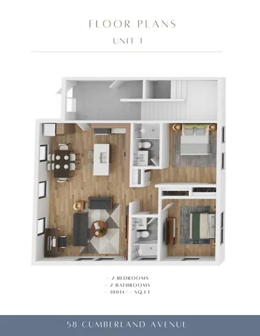 $925,000 | 58 Cumberland Avenue, Unit 1, Portland, ME 04101