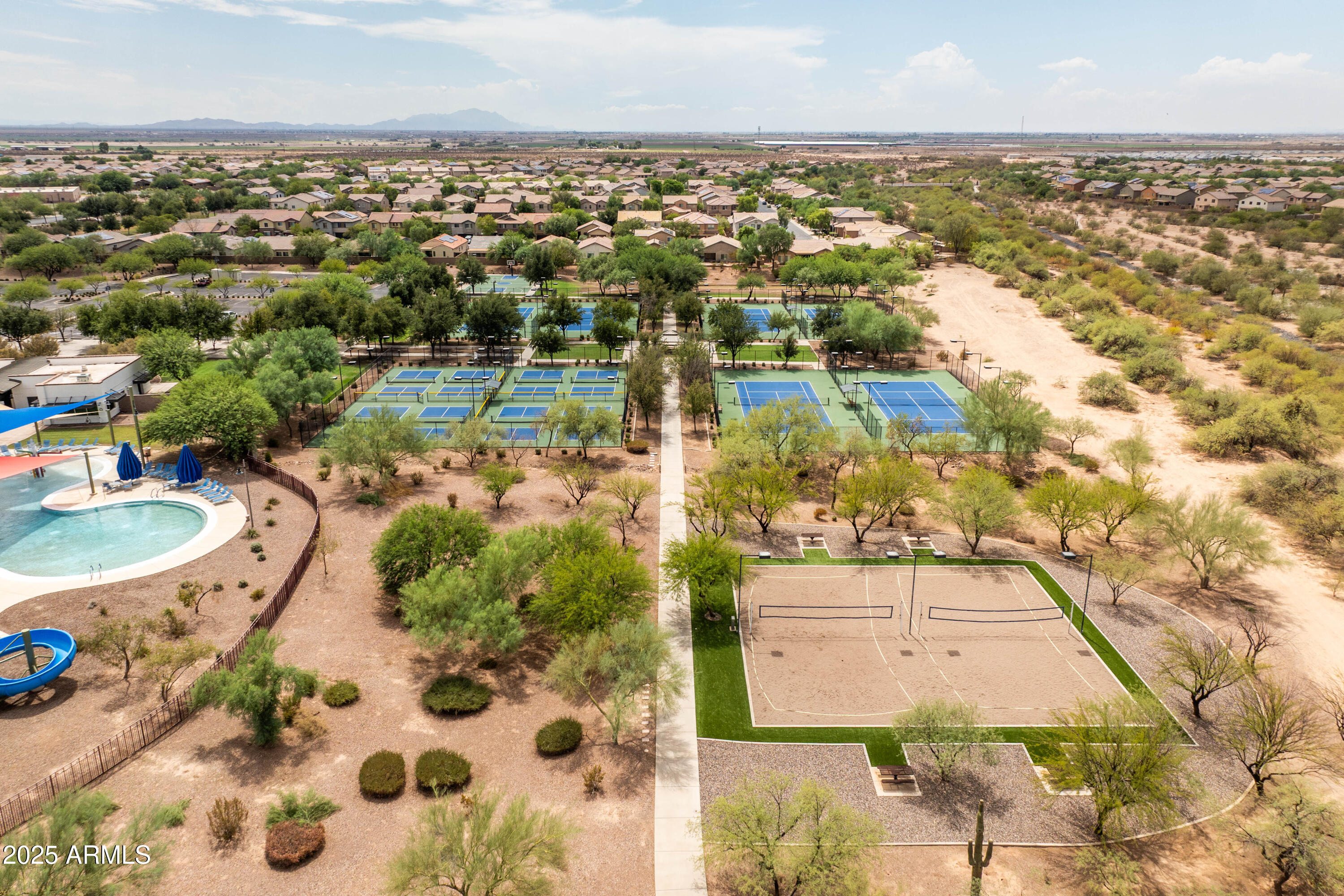 6525 West Georgetown Way Florence, AZ 85132 - Photo 69 of 82 an aerial view of residential houses with outdoor space