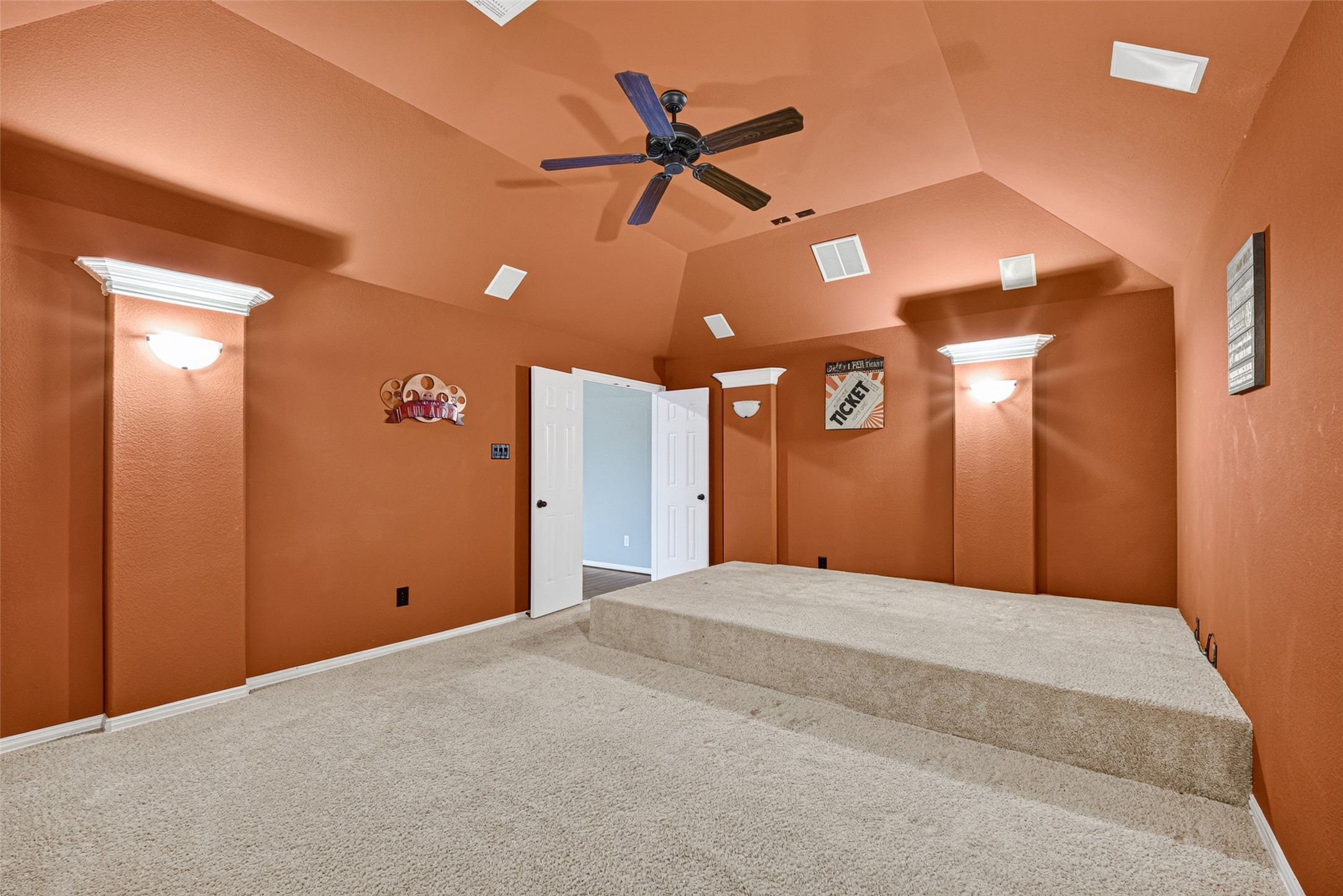 7930 Summer Night Lane Rosenberg, TX 77469 - Photo 31 of 48 Alternate view of the spacious media room offering flexible space for entertainment and recreation.